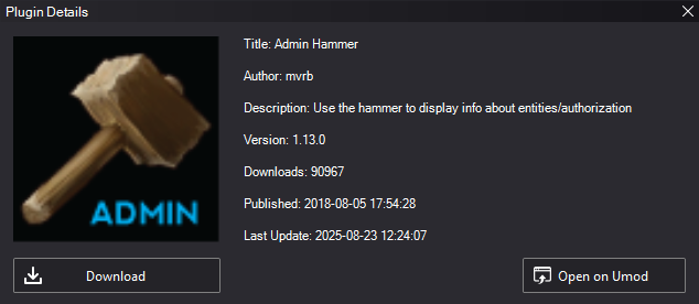 MyRustServer screenshot 15 – Rust server manager for Windows