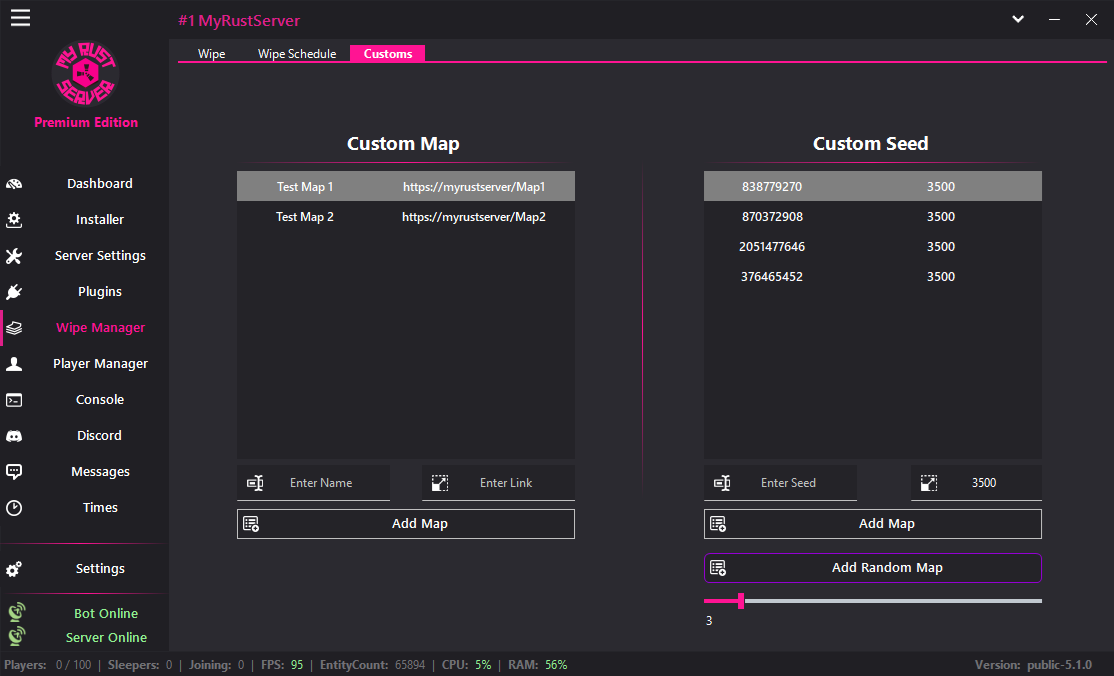 MyRustServer screenshot 18 – Rust server manager for Windows