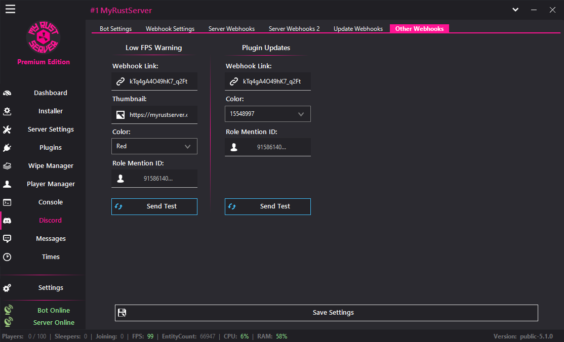 MyRustServer screenshot 31 – Rust server manager for Windows