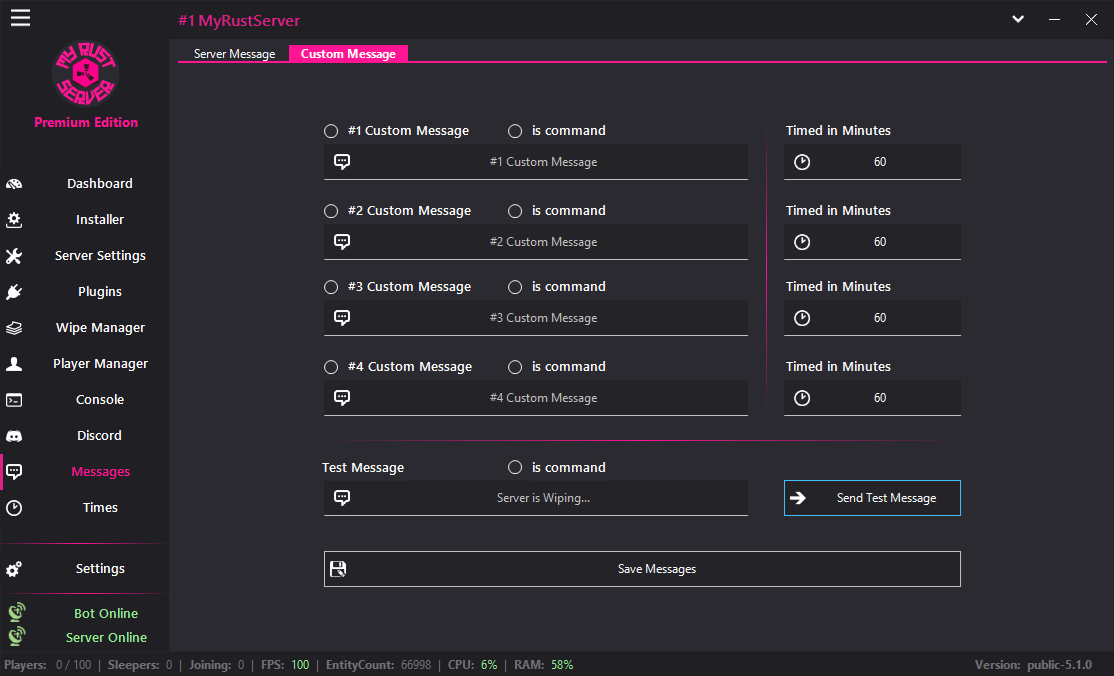 MyRustServer screenshot 33 – Rust server manager for Windows