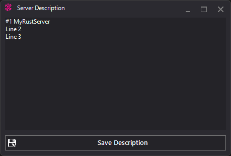 MyRustServer screenshot 38 – Rust server manager for Windows