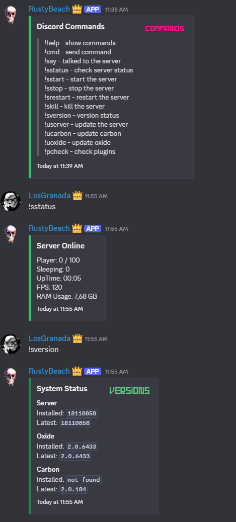 MyRustServer screenshot 49 – Rust server manager for Windows